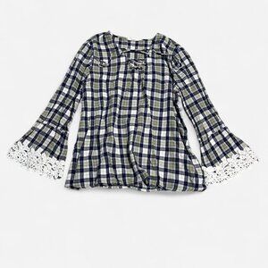 Westport plaid flannel top blouse